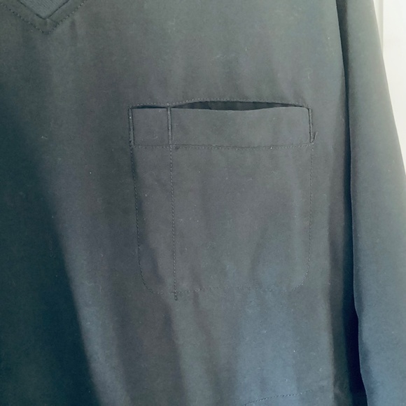 Duluth Trading Co. Men’s size M Bogey Black V-Neck LS Windbreaker Shirt Jacket - Picture 16 of 16